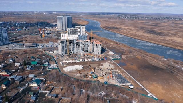 Динамика строительства ЖК "Меридиан Запад" р-н ДОК Тюмень. Март 2023 смотреть онлайн