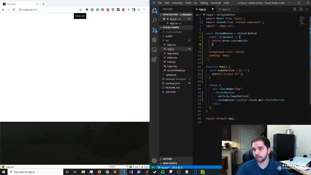 Getting Started with Styled Components in React смотреть онлайн