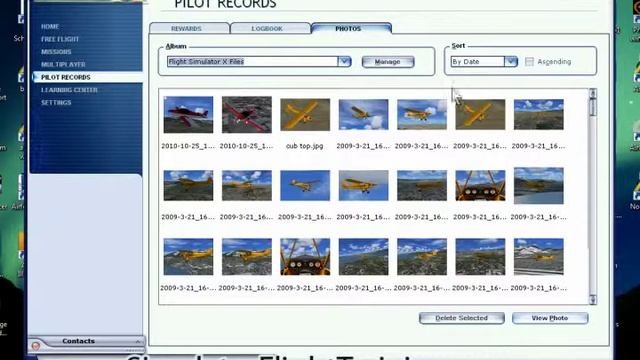 Microsoft Flight Simulator X program tutorial showing basic menus and setup смотреть онлайн