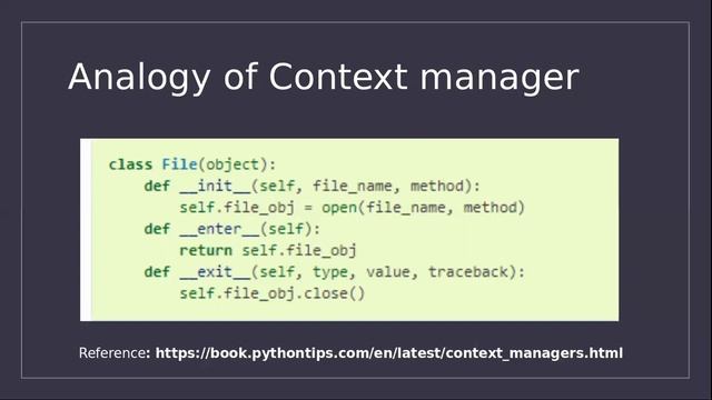 Context manager Python (With keyword) смотреть онлайн