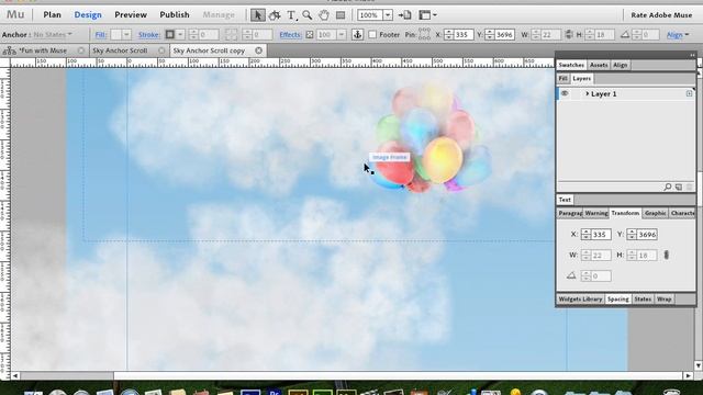 Adobe Muse CC Parallax Scrolling Tutorial | Smooth Scrolling Anchors смотреть онлайн