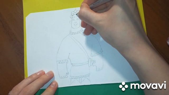 Раскраска Алёша Попович! смотреть онлайн