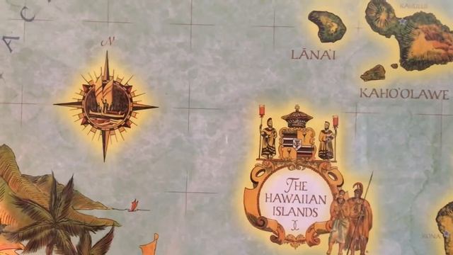 США. Hawaiian Islands Map/Карта Гавайских о-в смотреть онлайн