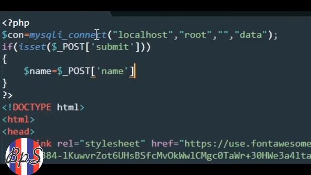 How to store form data in database using php || BPS смотреть онлайн