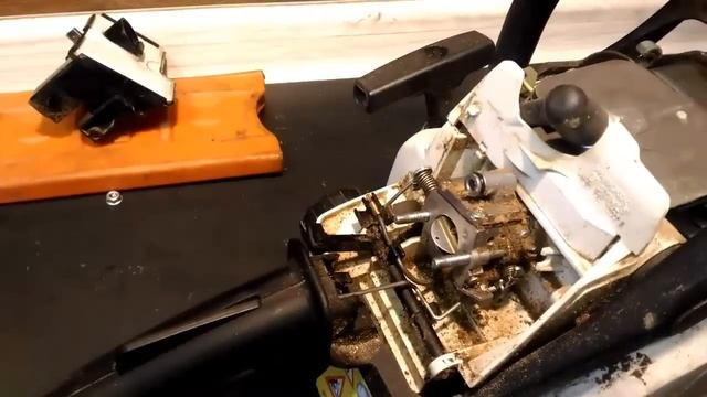 MS 180 Снять карбюратор смотреть онлайн