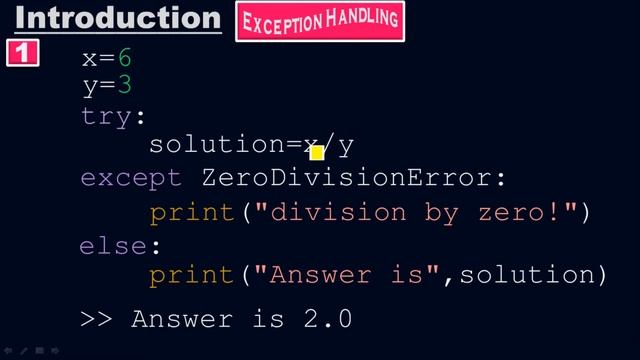 How to check a Zero Division Error in Python? - Exceptional Handling - Python by #Moein смотреть онлайн