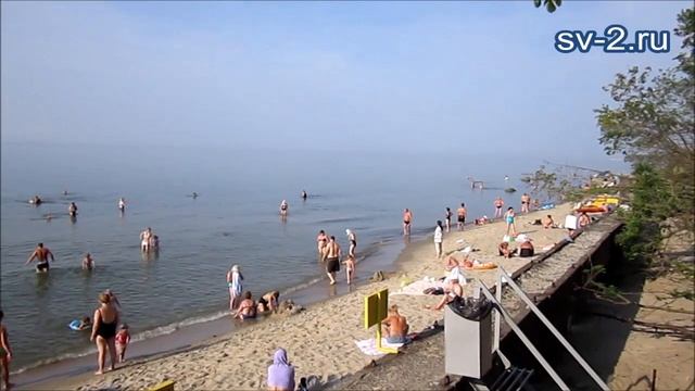 Пляж в санатории "Янтарный берег", Светлогорск, июнь 2019 смотреть онлайн