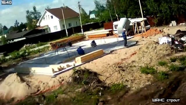 Строим двухэтажный каркасный дом на УШП: Видео со стройки за 10_07_2014 смотреть онлайн