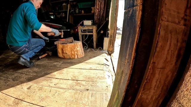 Ковка клинка, сталь шх-15..ЧАСТЬ- 1. смотреть онлайн