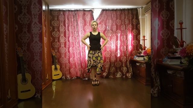 Линейные танцы - урок 1 (1 часть). Латина-руки и положение тела, обучение линейной румбе (Софт) смотреть онлайн