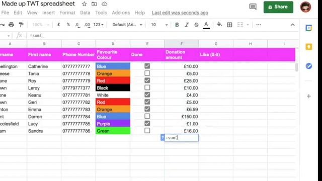Basic Spreadsheet Tutorial (Sheets / Excel) - SUM, COUNTIF, SUMIF, AVERAGE, Freeze Row смотреть онлайн