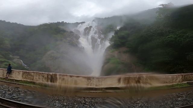 Dudhsagar Falls in India | Trek to Dudhsagar waterfalls from Kulem | August 2020 смотреть онлайн