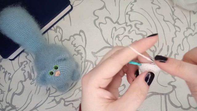 Кот Пушок крючком / Вязаный кот / Мастер-класс / Часть 2 /