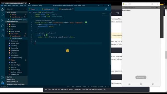Stack Navigation in React Native | The Native Skeleton смотреть онлайн