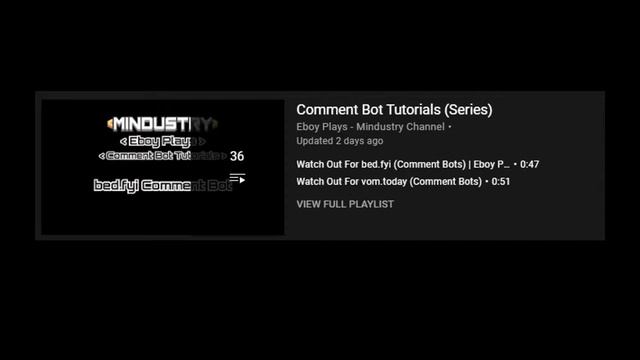 Will Eboy Plays able to defeat YouTube Comment Bots? смотреть онлайн