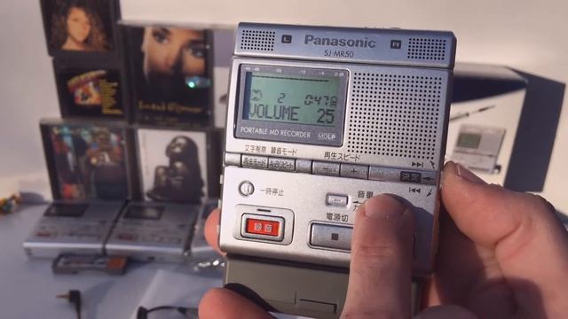 Panasonic Minidisc: SJ-MR50 MD Recorder | Mini Disc Player MDLP Headphones manual guide remote box смотреть онлайн