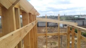 Стропильная система для пристройки. Как сделать быстро крышу односкатную для пристройки. День 18