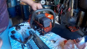 Husqvarna 137,замена сцепления и звезды