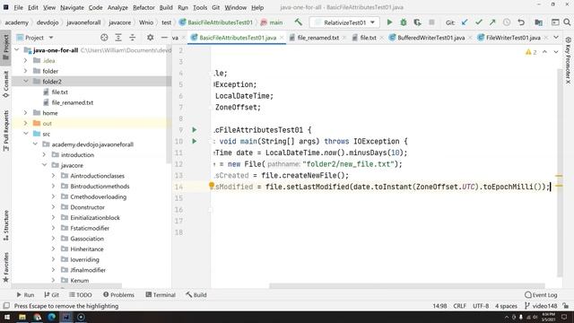 149 - Utility Classes - NIO pt 06 - BasicFileAttributes pt 01 смотреть онлайн
