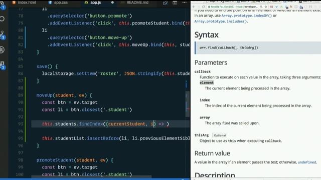 Day 04 - Afternoon, part 11: "Move Up" (findIndex, :first-child, etc.) - XTBC 2017 Session 1 смотреть онлайн