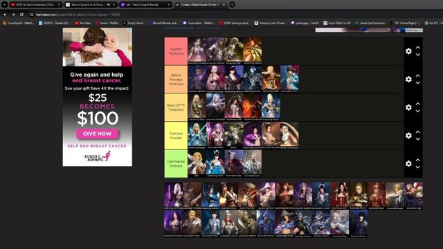 Bdo Class Tier List 2024!