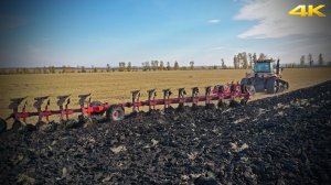 Большому трактору - большой плуг: гусеничный CAT Challenger MT845B и 12ти корпусный оборотный плуг