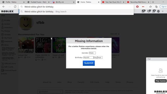 Weird Birthday Glitch on old acc for Roblox смотреть онлайн