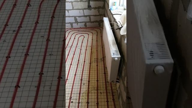 Тёплый пол водяной. Радиаторы. Монтаж отопления в доме. смотреть онлайн
