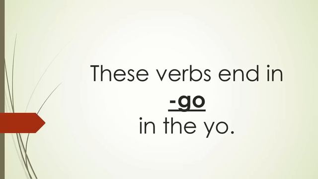Present Tense - Song for Irregular Yo verbs смотреть онлайн