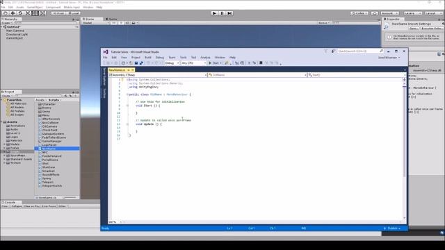 [Unity3d] How To Fix: Can't add script component because the script class cannot be found смотреть онлайн