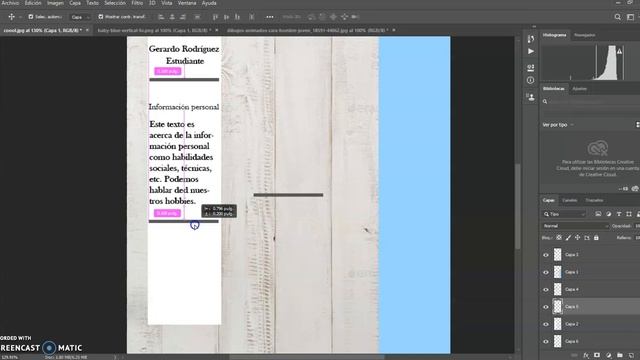 Tutorial diseño de CV en photoshop смотреть онлайн