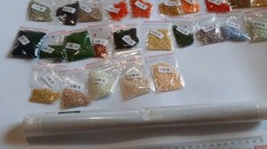 Обзор трех картин алмазной вышивки с ромашками.