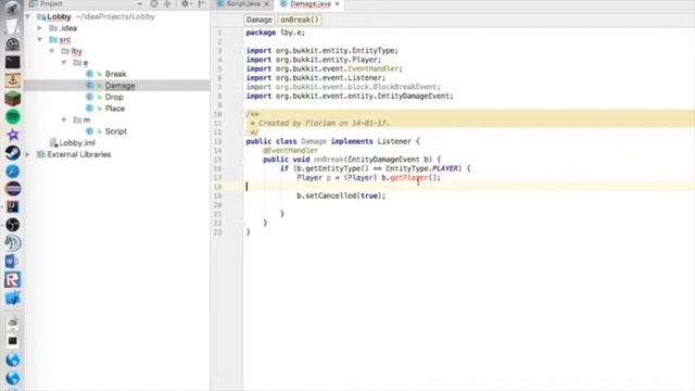 Hoe Maak Je Een Minecraft Plugin #3 Events/Lobby Plugin смотреть онлайн