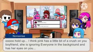 Fnf react to VS Imposter V4 mod Part 2! (Gacha club)