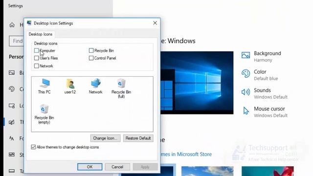 How to enable My Computer Icon on desktop in Windows 10 смотреть онлайн