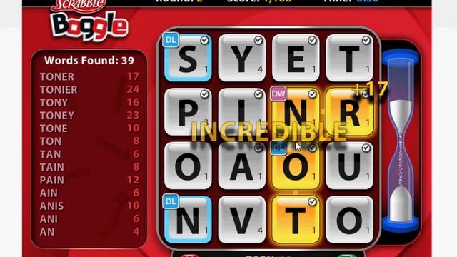 3158 in Scrabble Boggle (WorldWinner) смотреть онлайн