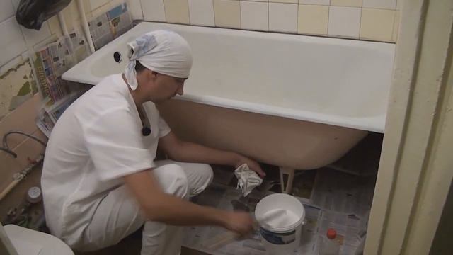 Реставрация ванны акрилом за 10 минут