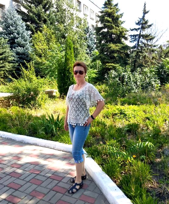 Блуза крючком. Часть первая