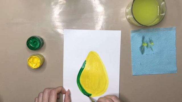 Груша. Гуашь 3+. Знакомимся с фруктами, учимся считать и вспоминаем цвета. Всё в процессе Рисования смотреть онлайн