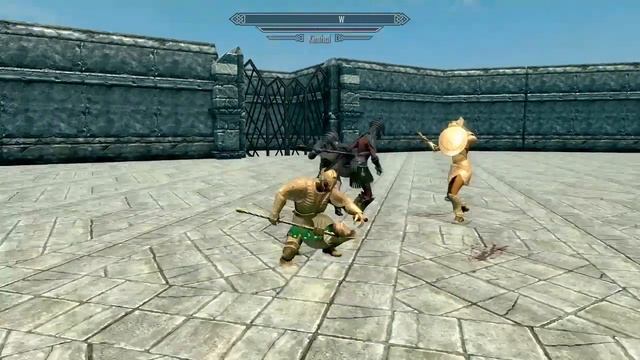 Skyrim Npc battle: Kinthal (saints) vs Svarig(seducers) смотреть онлайн