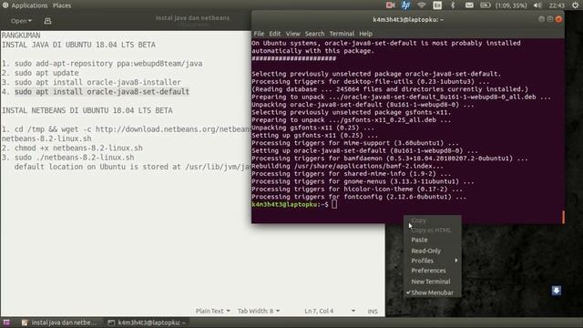 Instal Java & Netbeans di Ubuntu 18.04 LTS Beta смотреть онлайн