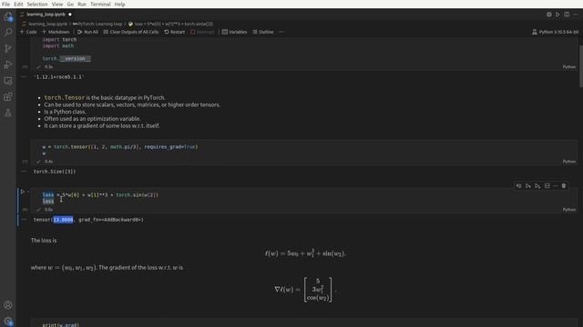 PyTorch Tutorial 1.1: Tensors and Gradients смотреть онлайн