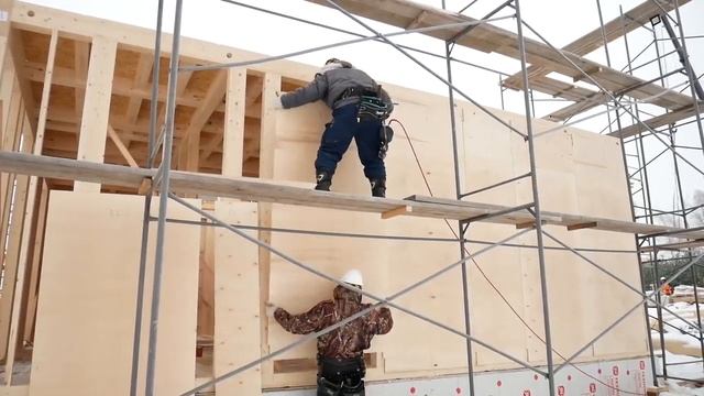 Построили японский фахверковый дом. Пошаговый процесс строительства смотреть онлайн