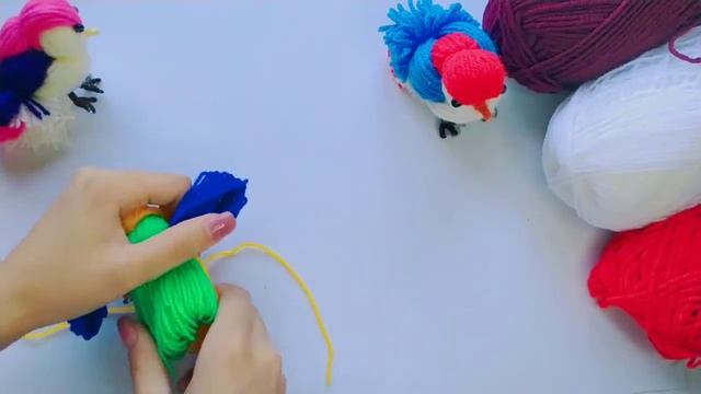 do it yourself birds from threads/птички из ниток своими руками смотреть онлайн