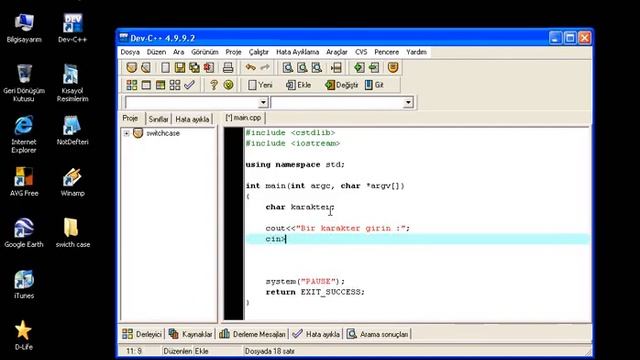 lesson9 switch case yapilari смотреть онлайн