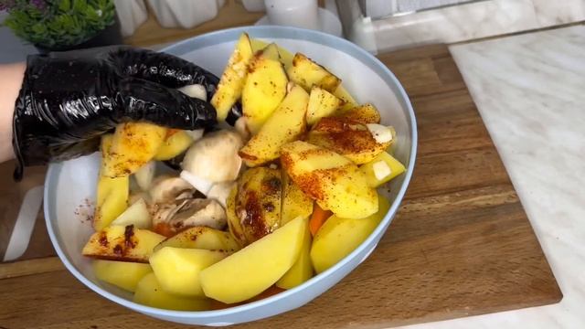 Овощи в Духовке вкуснее чем на Гриле!Сочная Курица с картофелем и овощами смотреть онлайн