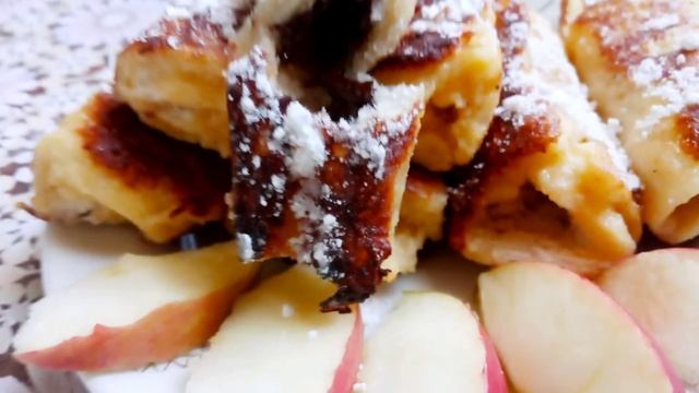 Завтрак на скорую руку с шоколадом и бананом.... смотреть онлайн