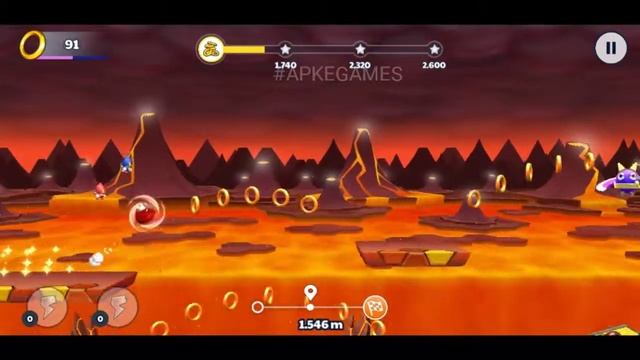 Sonic Runners Adventure Gameplay Parte 3 LAVA MOUNTION KNUCKLES VS EGGMAN смотреть онлайн