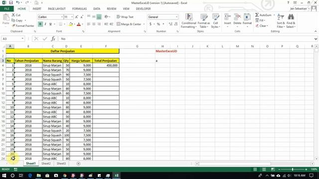 Excel Tips Untuk Mengolah Banyak Data (CTRL dan Shift) смотреть онлайн