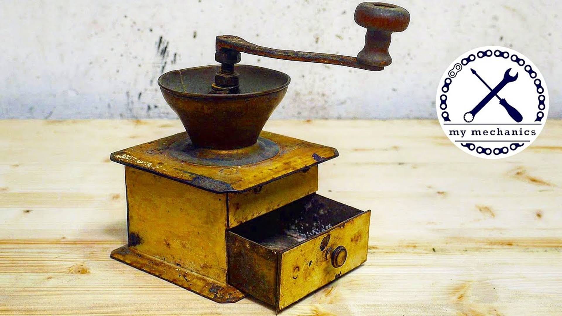 Rusty Old Coffee Grinder - Perfect Restoration (1080p_50fps_H264-128kbit_AAC)